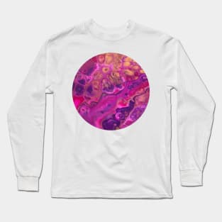 Pink Passion / Acrylic Pouring Long Sleeve T-Shirt